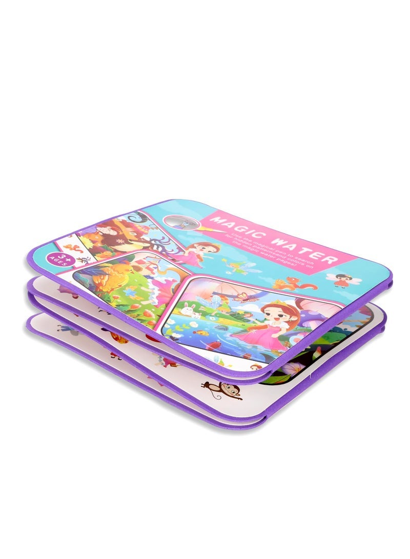 Captaintech Water Color Paint Sets for Kids, Water Coloring Book and Watercolor Paint Set, Pocket Watercolor Painting Book, Paint With Water Books for Toddlers, Gifts for Children's Day - Image 5