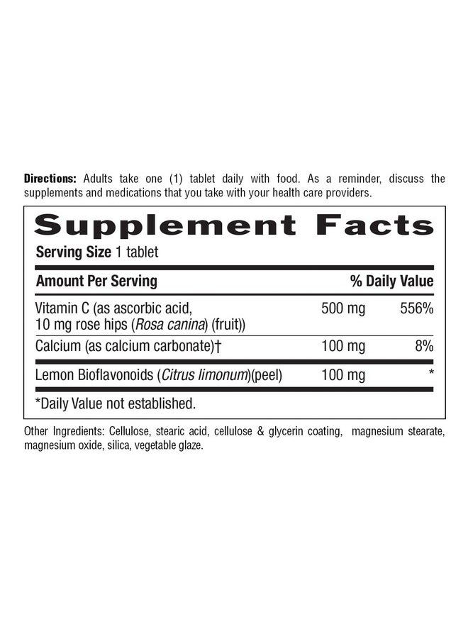 Country Life Buffered Vitamin C W/ 100 Mg Of Bioflavonoids 500 Mg 250 Tablets Supports Immune Health Glutenfree  - Image 3