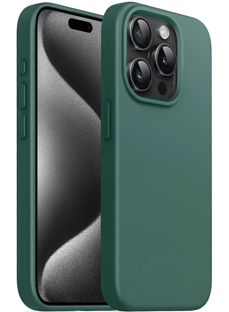 حافظة TPU خضراء غير لامعة رفيعة لجهاز iPhone 16 Pro - غلاف واقي من السيليكون الناعم والمقاوم للصدمات - Image 1