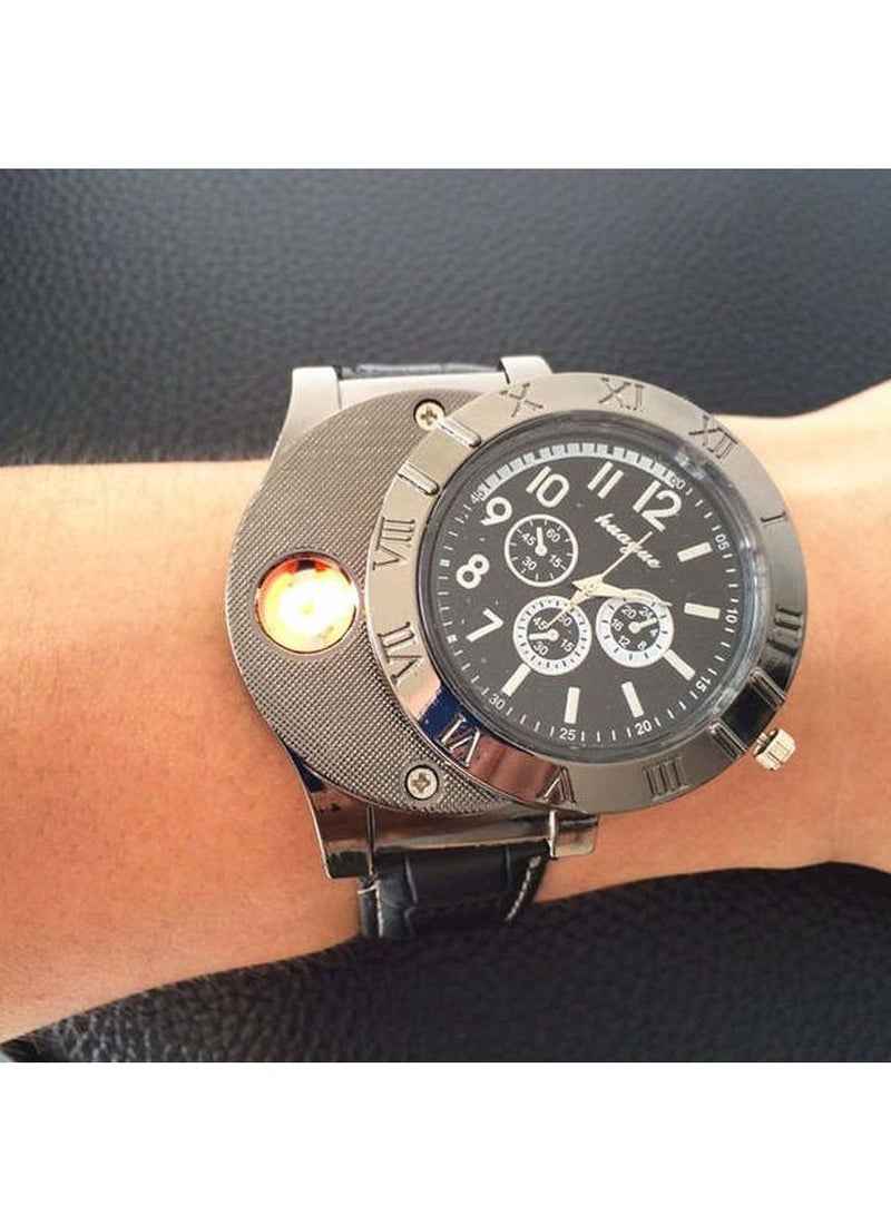 Huayue ساعة مع ولاعة إلكترونية - Image 2