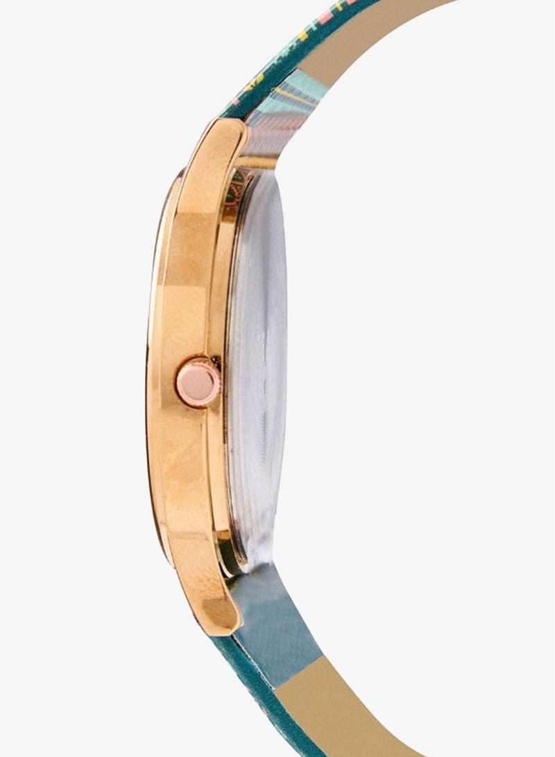 Chumbak TEAL by Chumbak Ombre Aztec Watch Teal - Image 5
