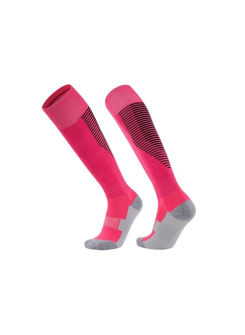 Loquat 2 Pair Anti Slip Sport Knee High Socks Athletic Socks 