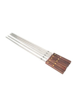 AL RIMAYA BBQ Skewers With Wood Hand 5pcs 50CM  - Image 1