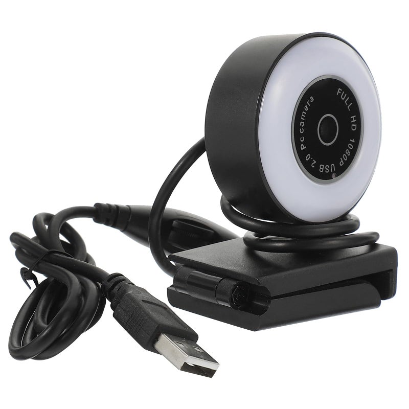 USB Webcam with Touch Control 1080p HD Microphone for Computer Meeting Live Streaming - Image 2