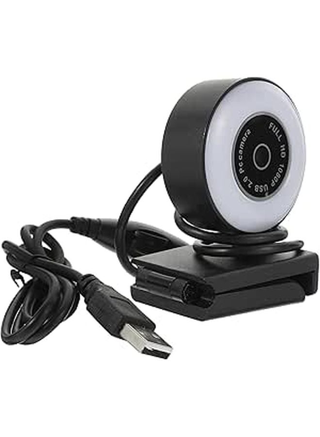 USB Webcam with Touch Control 1080p HD Microphone for Computer Meeting Live Streaming - Image 1