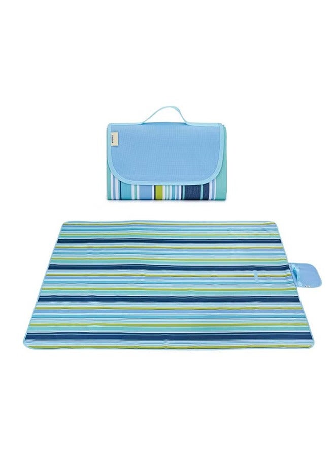 Generic Waterproof Foldable Outdoor Picnic Mat Beach Mat 145x180cm, Blue  - Image 2