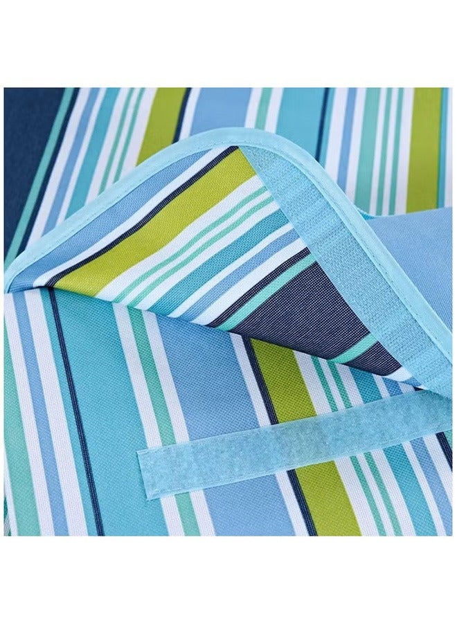 Generic Waterproof Foldable Outdoor Picnic Mat Beach Mat 145x180cm, Blue  - Image 5