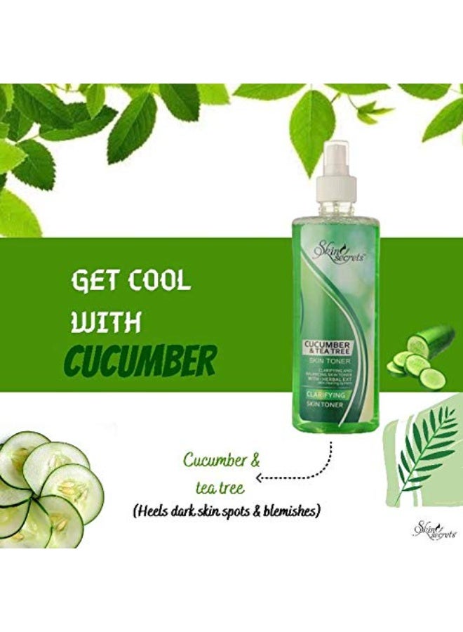 Skin Secrets Cucumber & Tea Tree Skin Toner - 500ml - Image 2