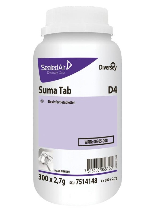 دايفرسي أقراص سوما تاب دي 4 تاب 2 × 50 قطعة - أقراص مطهرة لتطهير الخضراوات/الفواكه وجميع الأسطح بما في ذلك الأسطح الملامسة للأغذية. - Image 1