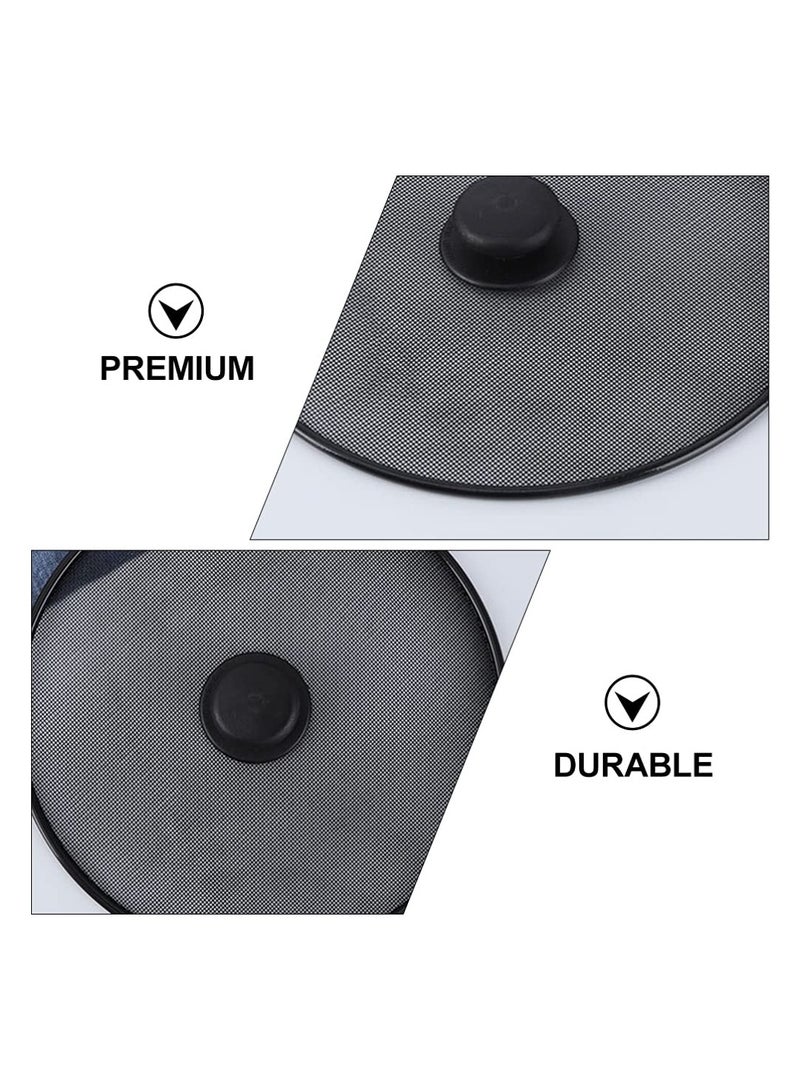 KASTWAVE 2Pcs Splatter Screen for Frying Pan Stainless Steel Fine Mesh Grease Splatter Guard Oil Splatter Screen Guard for Frying Pan Cooking Kitchen Gadget - Image 2