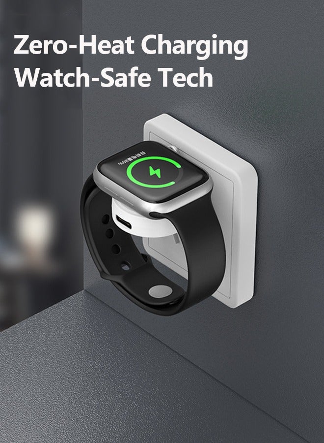 Portable Magnetic Wiriless USB A Charger for Apple Watch Ultra Se Series 9 8 7 SE 6 5 4 3,Car iWatch Charging,Airplane Travel Gadgets Gear Essentials Accessories - Image 3