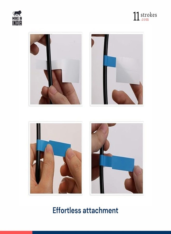 11 Strokes - Pack of 160 Cable Tag Stickers I Wire Ties for Cable Name tag I Price tag Stickers I Cable Labels Tags Name Stickers Label Jewellery Sticker - Image 4