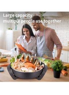 sokany Multifunction Electric Frying Pan, Electric Skillet, 1500W, Non-stick, SK-2004, Black  - Image 4