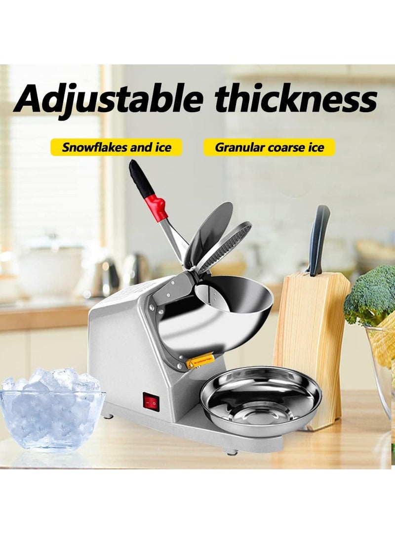 ET-LIFE Electric Ice Crusher Machine Electric Shaved Ice Machine Smoothie Machine for Home and Commercial - Image 3