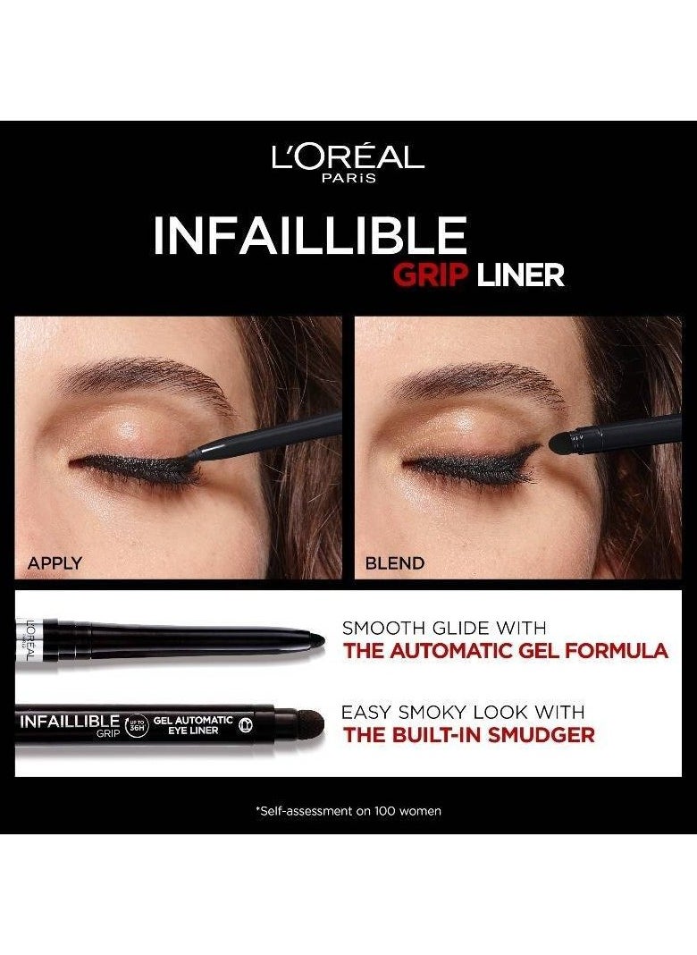 L'OREAL PARIS - Infaillible Grip 36H Gel Automatic Eyeliner 7 Turquoise Faux Fur - Image 1