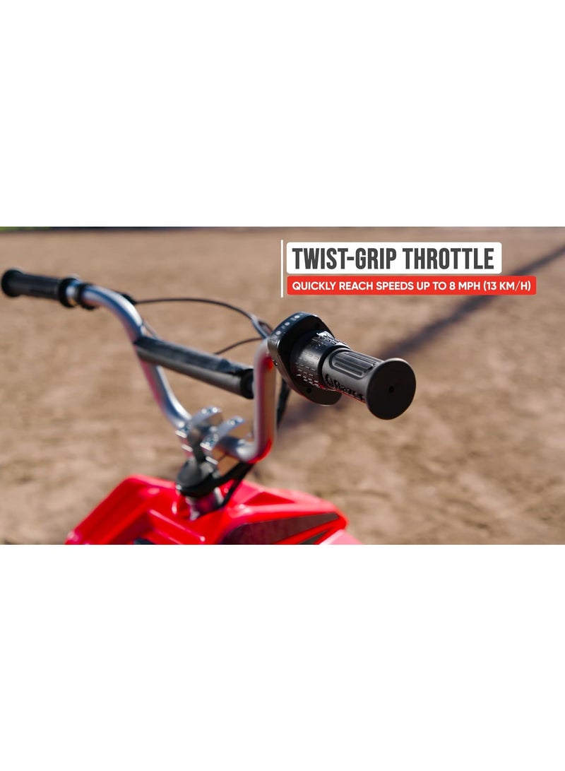 Razor Dirt Quad Red 13Km/Hr | Kids Ages 8 Years+ | Electric Bike | Off-road Quad inspired | With up to 80 minutes of Continuous Use | 24V Rechargable Battery | Outdoor Adventure Multicolour - Image 3