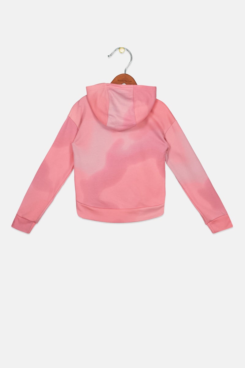 Nike Kids Girl Sportswear Fit Brand logo Outdoor Sweatshirt, Pink - Image 2