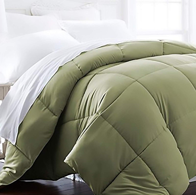 Beckham Luxury Linens 1600 Series Lightweight Goose Down Alternative Comforter TwinTwin XLOlive