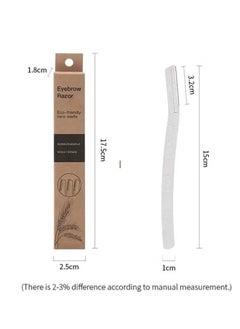 Generic 12 Pcs Eyebrow Razor Ladies Razor For Facial And Body Hair Trimmer Safety ﻿Off white  - Image 5