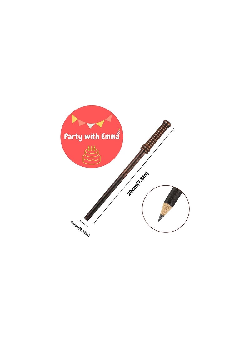 Party with Emma Wand Pencils and Glasses Wizard Party Favors, Wizard Party Supplies Theme Birthday Supplies for Teen Boys Kids Girls Wizard School Decor Theme Birthday Party  - Image 3