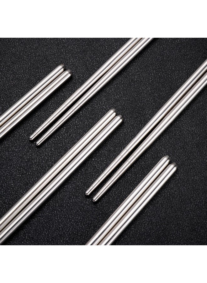 Wholesale Stainless Steel Chopsticks Heat Insulated Light Body Round Chopsticks Laser Logo Chopsticks Household Wholesale Canteen Korean Chopsticks-Specifications:19cm Pocket Round Chopsticks  - Image 5
