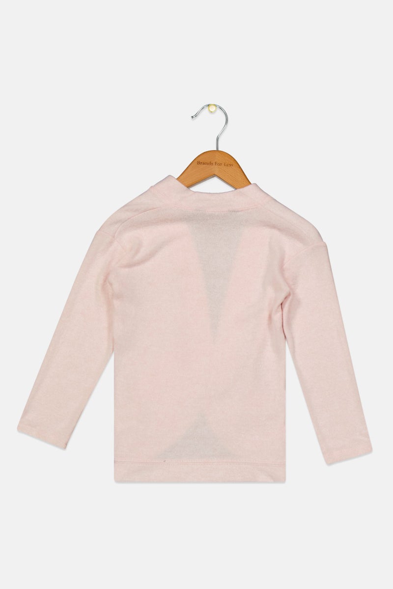 Rumi + Ryder Toddlers Girl Knitted Long Sleeves Cardigans, Pink - Image 2