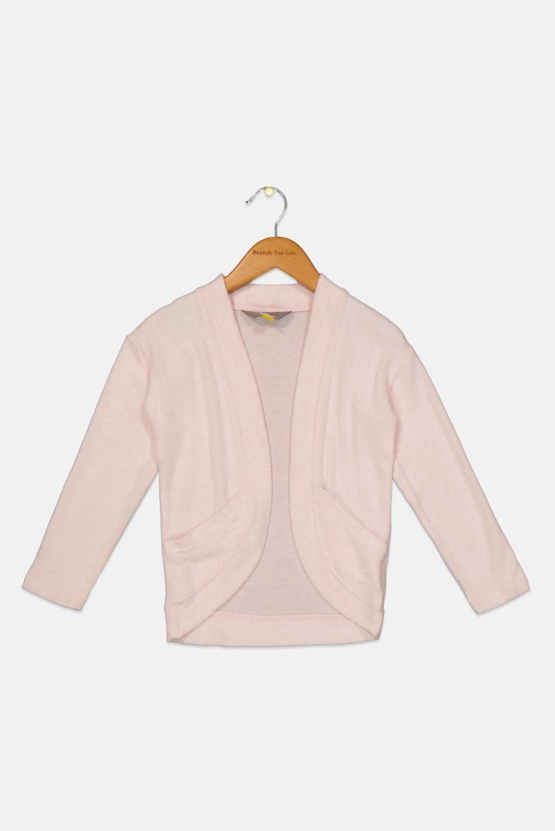 Rumi + Ryder Toddlers Girl Knitted Long Sleeves Cardigans, Pink - Image 1