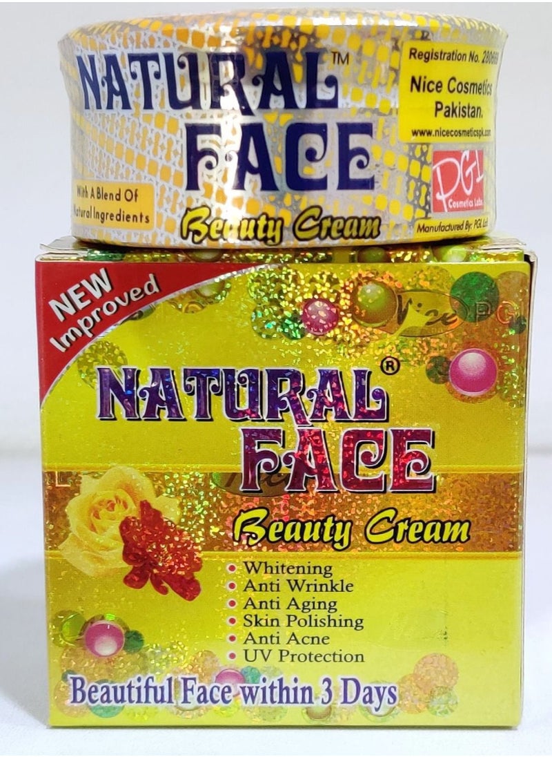 Natural Beauty - Natural Face Beauty Cream 28g - Image 1