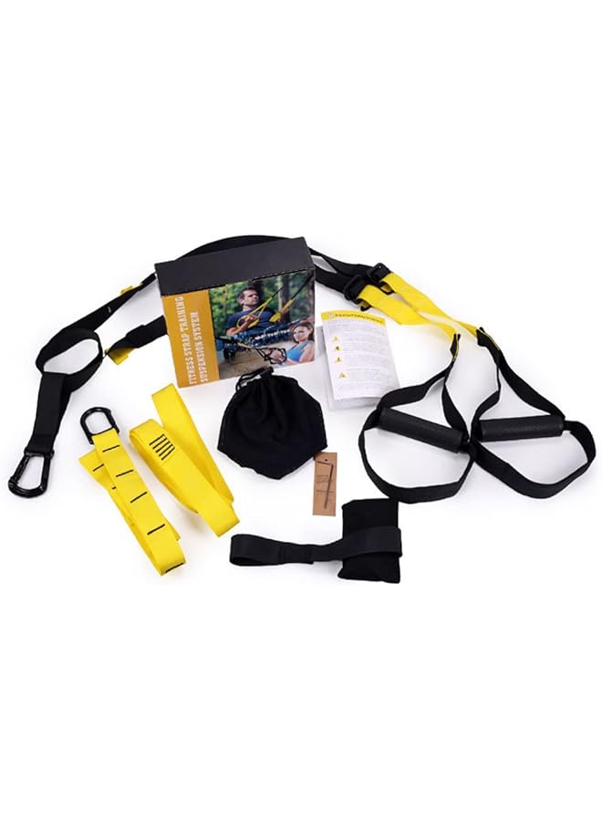 Arabest Suspension Trainer All In One Home Suspension Training Kit Powerlifting Strength Workout Straps Full Body Complete Core Exercise Home Gym System For The Seasoned Gym Enthusiast - Image 1