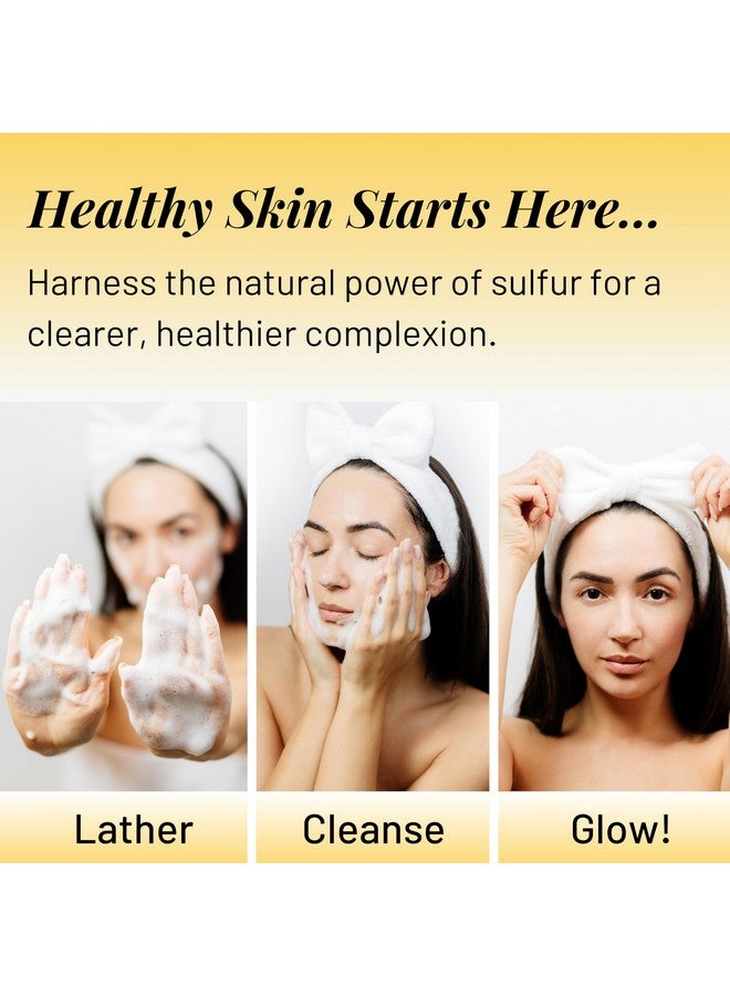 Jericho All Natural Sulphur Soap Bar with Dead Sea Minerals | French Milled & Vegan | For Acne & Oily Skin | 3 Pack of Sulfur Bar 4.4 Oz Each - Image 5