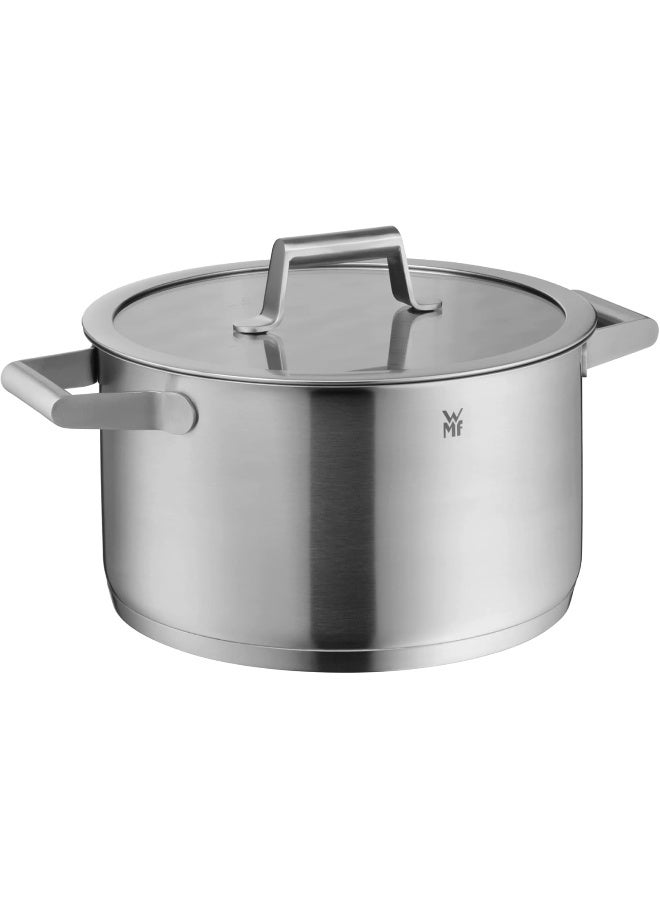 WMF Comfort Line 5-Piece Induction Saucepan Set with Glass Lid, Matt Cromargan Stainless Steel, Scale, Induction Pots Set, Stackable, Uncoated - Image 5