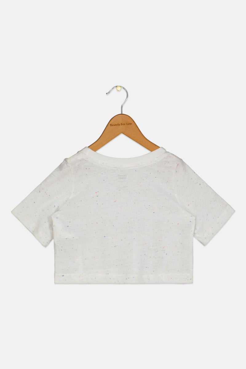 Levi's Toddlers Girl Crew Neck Graphic Print Top, Multicolor - Image 3