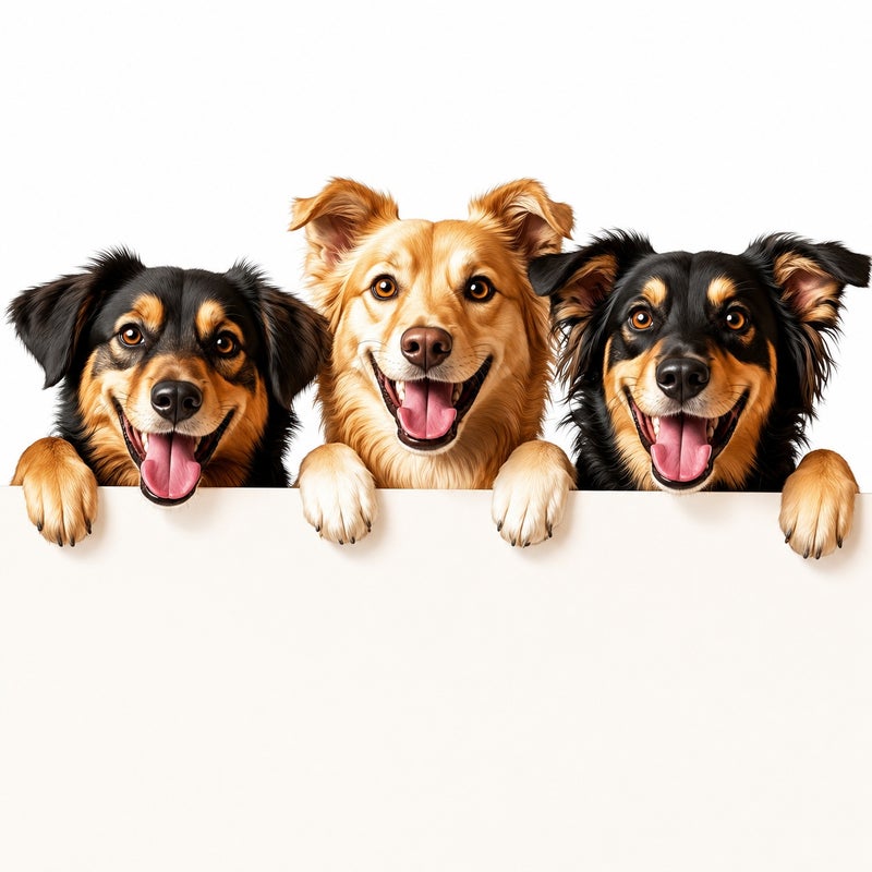 Cute 3 Dogs Print Throw Pillow Cover Soft Decorative Cushion Cover for Sofa Bed Living Room Home Decor - Image 1