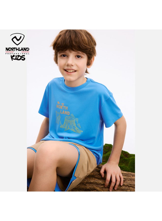 NorthLand Kids' Summer Moisture-wicking Quick-dry Sport Set - Boys' Stylish Breathable Soft Short-sleeve & Shorts 2-piece Outfit - Image 5