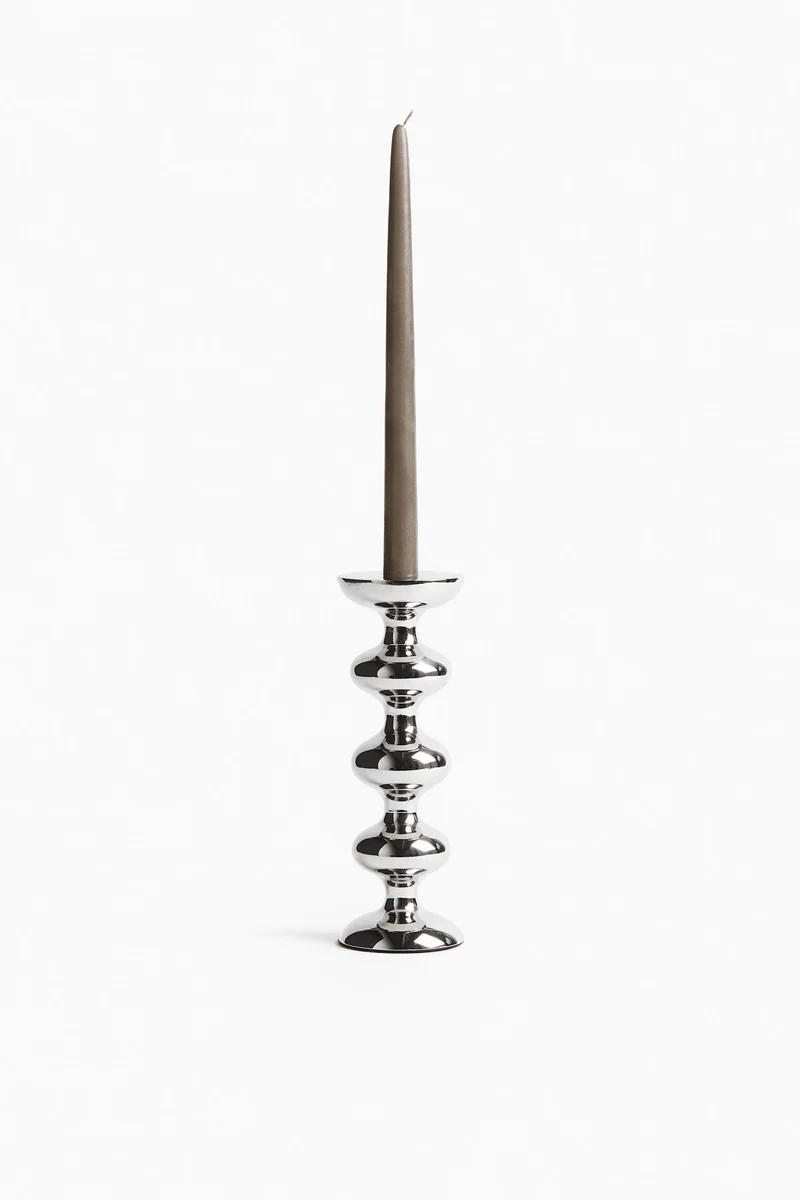 H&M Tall metal candle holder