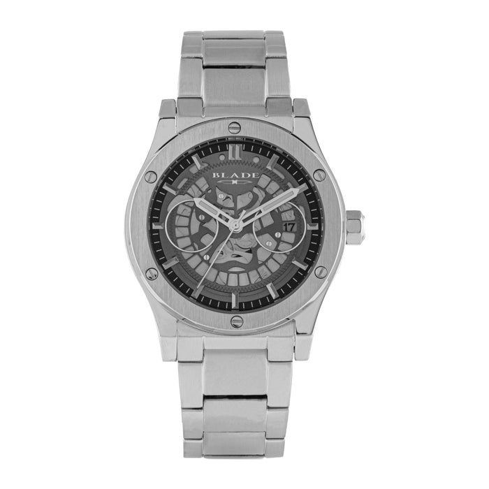 BLADE Twist Grey 3581G2SGS SS Case & Band Calendar Men's Watch - Image 1