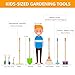 POMIKU Toddler Gardening Tools Kids Rake and Shovel Set for Digging Dirt Children Broom for Outdoor Yard Garden Camping Montessori Toys for Ages 3 4 5 6 7 8 Years Old 8PCS - Image 4
