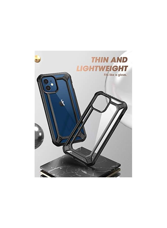 SupCase Unicorn Beetle EXO Pro Series Case for iPhone 12 / iPhone 12 Pro (2020 Release) 6.1 Inch, with Built-in Screen Protector Premium Hybrid Protective Clear Bumper Case (Black) - Image 4