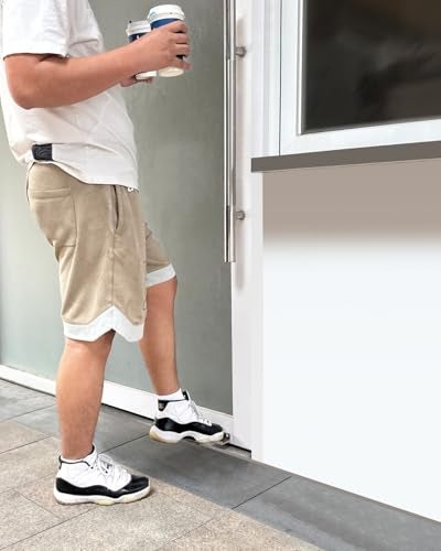BaiNong Universal Model Touchless Foot Pulls for Fast Food Restaurant Doors Silvery 4'' Commercial Touchless Hands Free Door Opener Tools for Coffee Shop,Office,Restroom,Bathroom Doors (1, FH03-Silvery) - Image 5