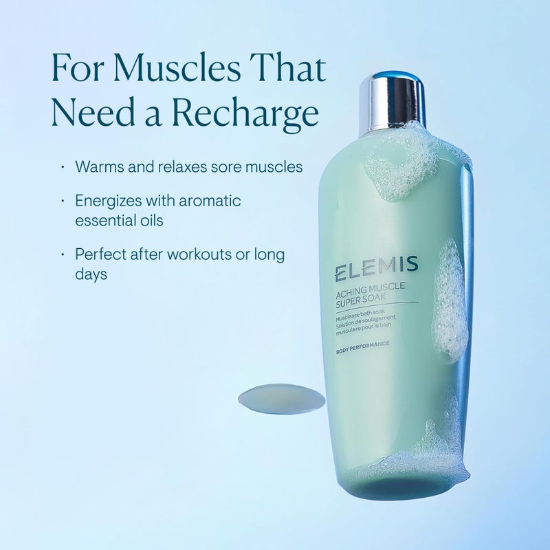 ELEMIS Aching Muscle Super Soak 400ml, Natural Bath Milk Soak To Ease Muscle Aches & Tension - Image 2