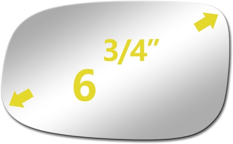 BOOLEE X AUTOHAUX CAR REARVIEW MIRROR GLASS WBACKING PLATE HEATED RIGHT PASSENGER SIDE FOR HYUNDAI ELANTRA 2015 2017 2018 - Image 3
