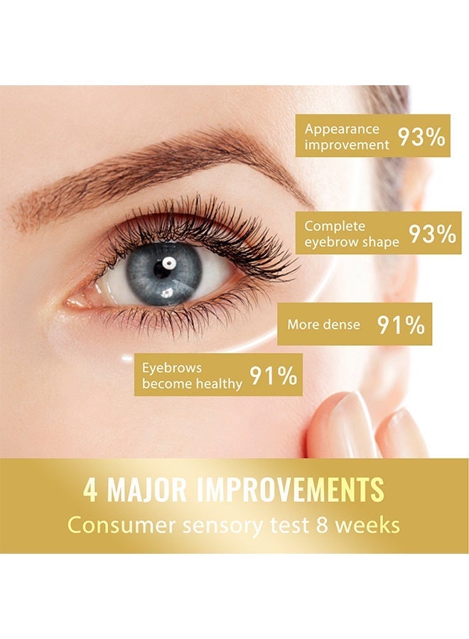 EELHOE Lash & Brow Intense Regeneration Serum, Lash Serum For Eyelash Growth, Eyelashes Enhancer Liquid, Organic Castor Oil With Brush, Advanced Formula For Longer Fuller Thicker Eyelashes And Eyebrows, Perfect For Natural Growth Boost, 20ML - Image 5