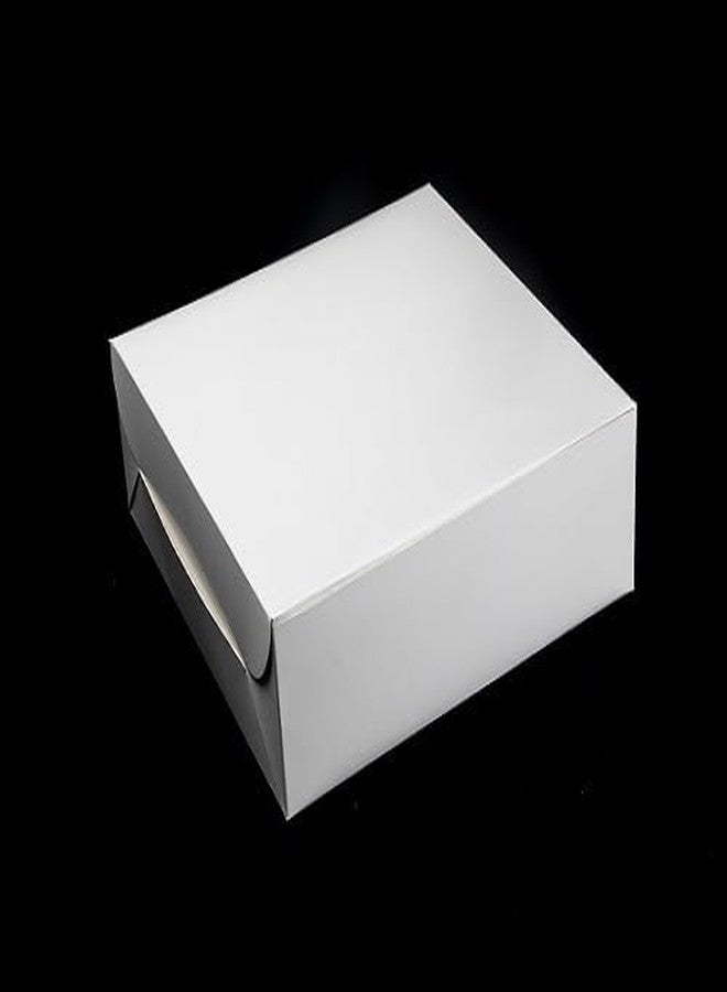 YNK White Cake Box 1kg (10x10x5) white - Pack of 25 - Image 3