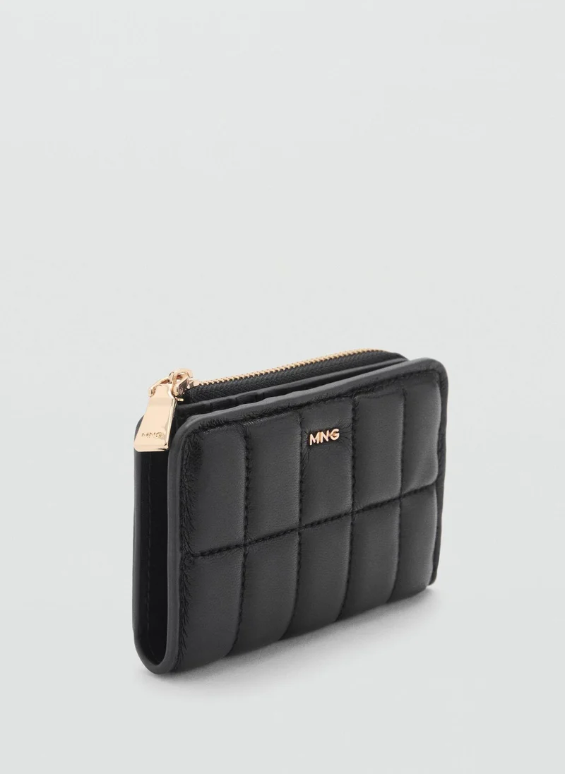 مانجو Casual Quilted Flap Wallet