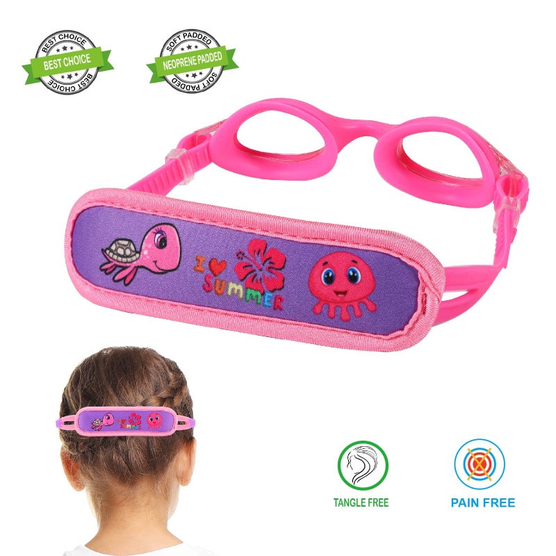 RUIGAO Kids Swim Goggles Age 2-6, Toddler Goggles No Hair Pull,UV Protection/Anti Fog/Padded HeadBand - Image 3