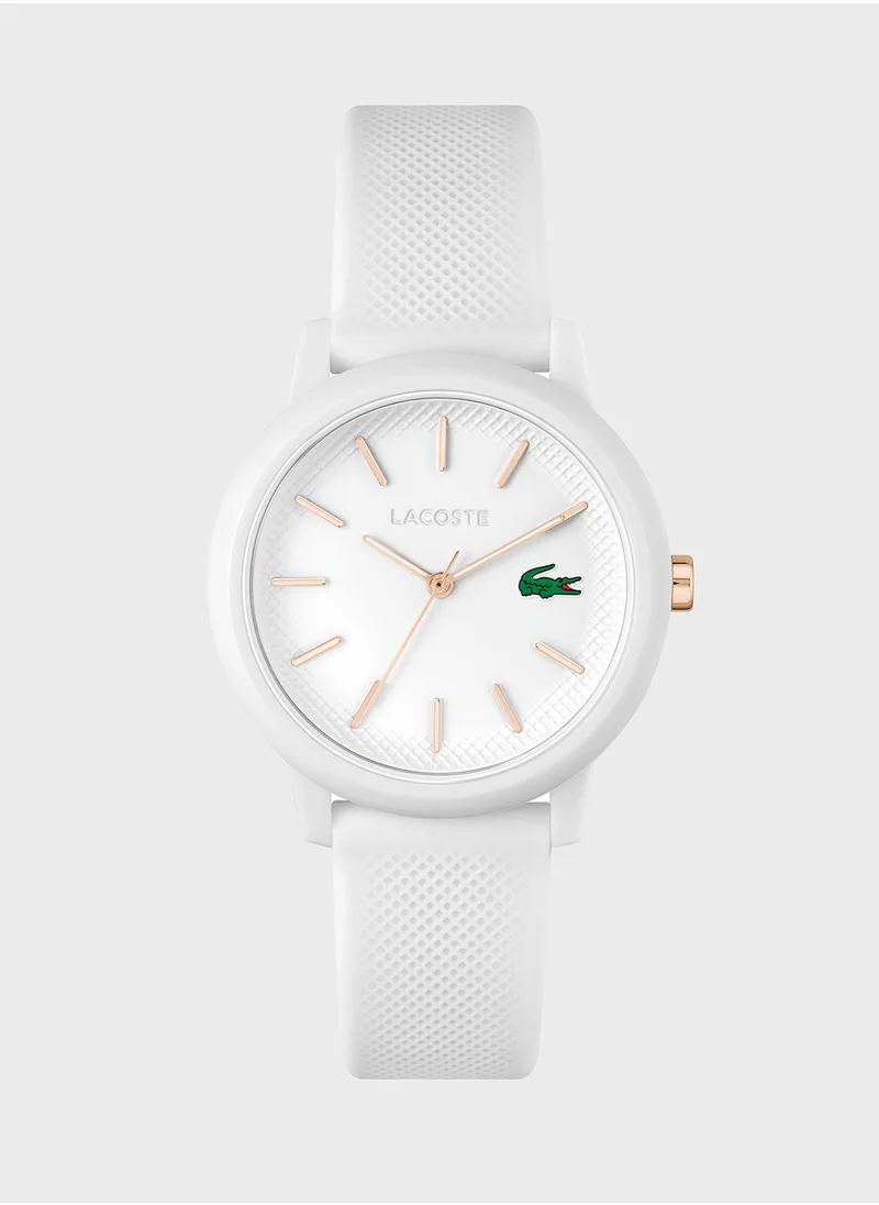 LACOSTE Ladies 12.12 Pu Strap Analog Watch