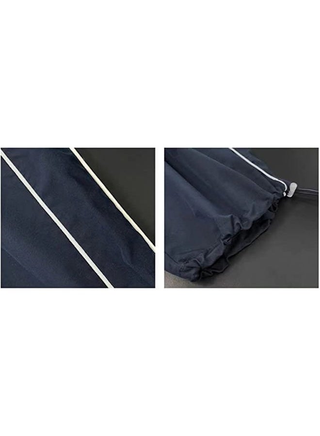 XPONNI Track Pants Women Baggy Pants Y2k Pants Parachute Pants for Women Y2K Clothing (Navy,XS,X-Small)  - Image 4