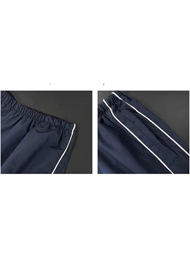 XPONNI Track Pants Women Baggy Pants Y2k Pants Parachute Pants for Women Y2K Clothing (Navy,XS,X-Small)  - Image 5