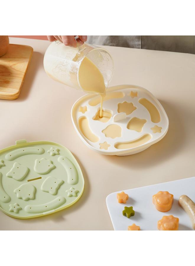 Bluejw Baby Food Supplemented Steamed Cake Mold Food Grade Baby Rice Cake Children's Sausage High Temperature Resistant Steamed Complete Baking Tools - Image 4