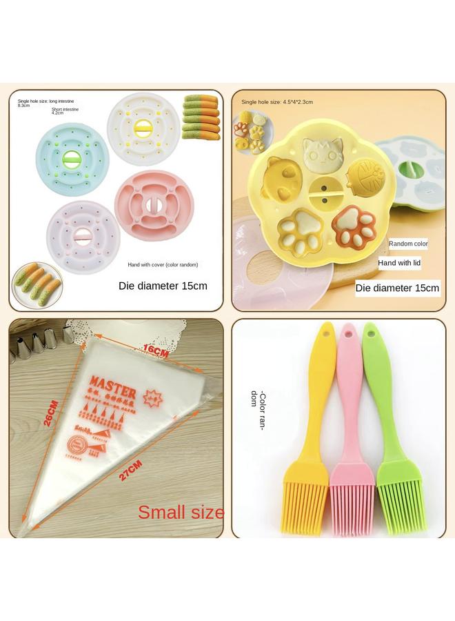 Bluejw Baby Food Supplemented Steamed Cake Mold Food Grade Baby Rice Cake Children's Sausage High Temperature Resistant Steamed Complete Baking Tools - Image 1